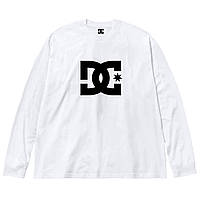 Белый лонгслив DC Shoes Star Logo унисекс Диси