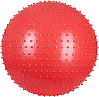 Мяч массажный Torneo с технологией EverProof + насос (вес до 130 кг, рост до 175 см) 65 см Красный