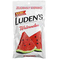 Luden's, Леденцы с пектином / успокаивающее средство для полости рта, арбуз, 25 леденцов для горла Киев