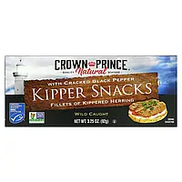 Crown Prince Natural, Копченое филе сельди с молотым черным перцем, 92 г (3,25 унции) Киев