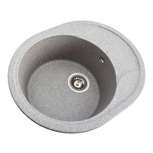 Гранитная мойка с сушкой для кухни Platinum 5847 ONYX 580х470х185 ...