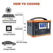 Портативна зарядна станція EP-P500W 12V/40Ah (Li-ion) із сонячною панеллю 60 W, фото 9
