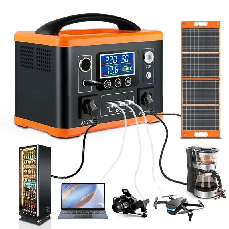 Портативна зарядна станція EP-P500W 12V/40Ah (Li-ion) із сонячною панеллю 60 W