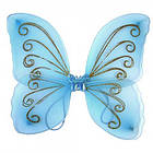 Крила Метелики середні 40х40см блакитні