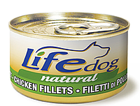 Консерва для взрослых собак LifeDog Chicken Fillets с куриным и утиным филе 90 г 420205