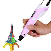 Оригінальна 3d ручка 3D ручка Smart 3D Pen 2 рожева / 3d ручка на акумуляторі / Оригінальна RL-141 3d ручка