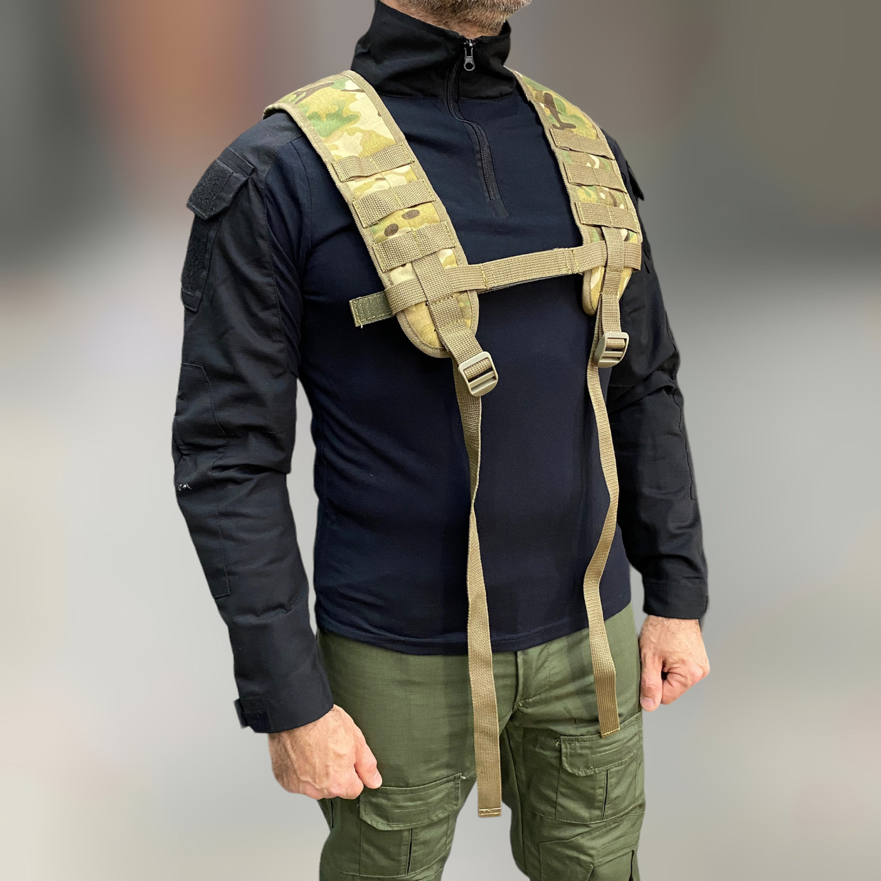 Плечі до варбелту, система Моллі, Cordura 1000D, WINTAC, Мультикам, плечі до розвантажувального пояса, лямки для РПС