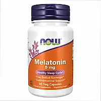 Мелатонин Melatonin Now Foods 5 Мг, 60 капс
