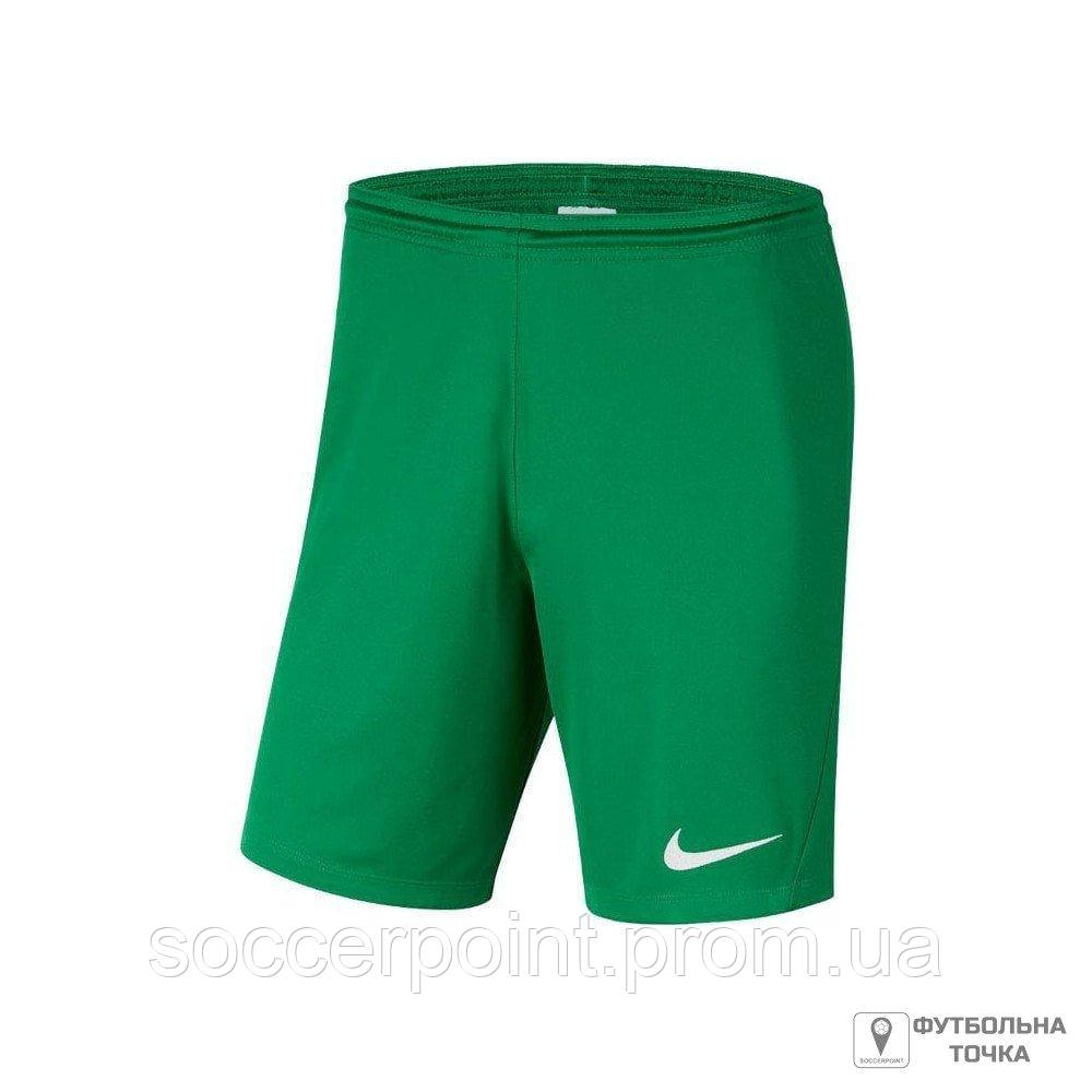 Шорти ігрові дитячі Nike JR Park III Knit BV6865-302 (BV6865-302). Футбольні шорти. Футбольна форма.