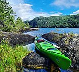 Туристична байдарка спортивна Discovery 430T пластиковий рибальський човен, корпусний каяк для риболовлі, фото 2