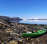 Туристична байдарка спортивна Discovery 430T пластиковий рибальський човен, корпусний каяк для риболовлі, фото 10