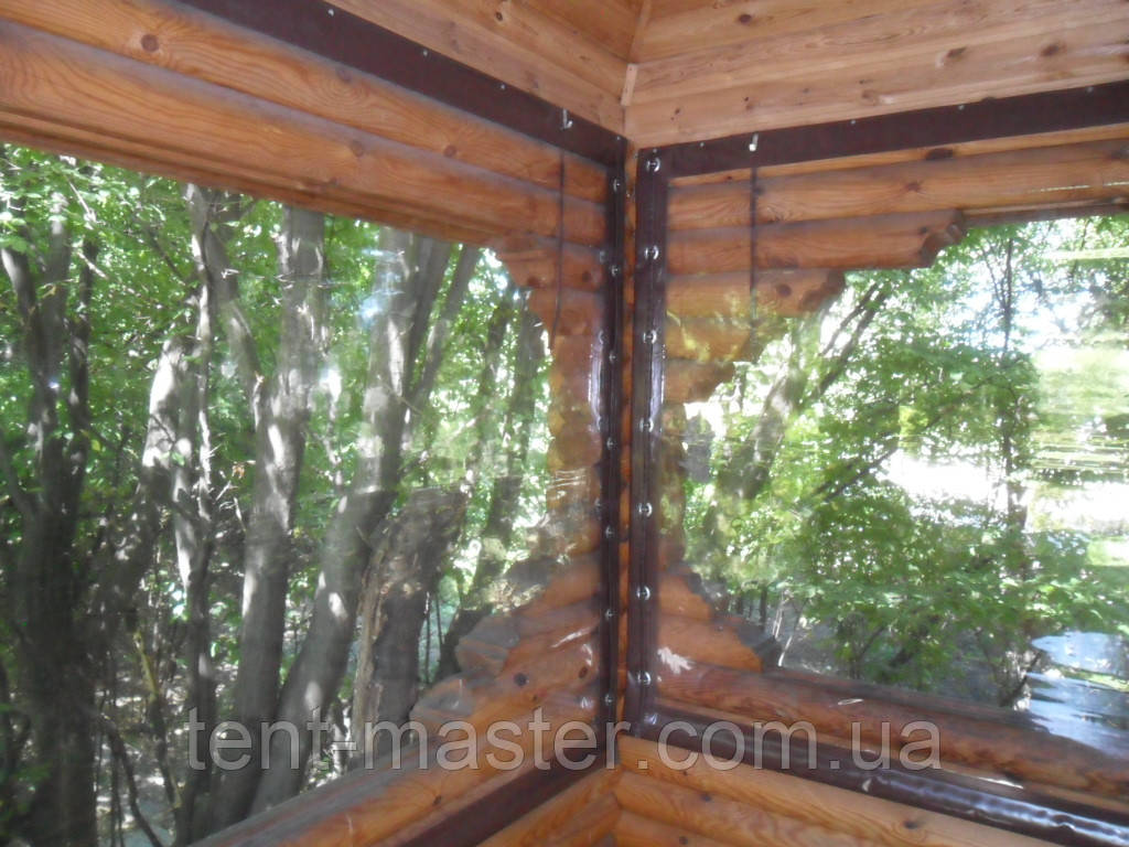 Прозрачные ПВХ шторы для деревянных беседок - фото 5 - id-p81534658
