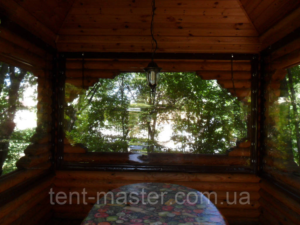 Прозрачные ПВХ шторы для деревянных беседок - фото 6 - id-p81534658
