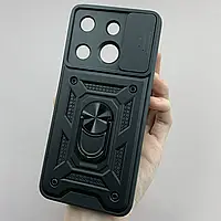 Чехол для Infinix Smart 7 противоударный чехол со шторкой для камеры на телефон инфиникс смарт 7 черный crt