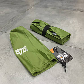Каремат надувний Skif Outdoor Bachelor Ultralight, 190х55х5 см, колір – Олива, легкий надувний каремат військовий (LC-730), фото 3