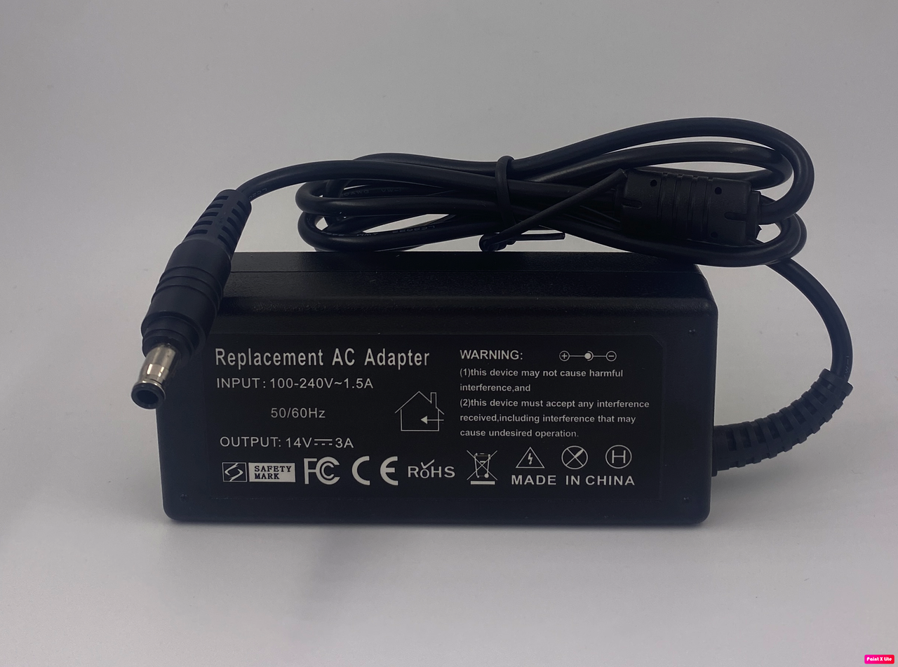 Блок живлення для ноутбука Samsung, роз'єм 5.5*3.0 pin, 14 V, 3.0 A, 42 W, чорний, без кабелю