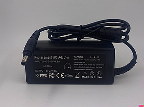 Блок живлення для ноутбука Samsung, роз'єм 5.5*3.0 pin, 14 V, 3.0 A, 42 W, чорний, без кабелю