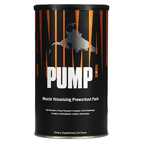 Набір перед тренуванням для збільшення об’єму м’язів Universal Nutrition Animal Pump, 30 пакетиків
