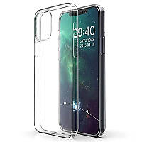 TPU чехол Epic Transparent 2,00 mm для Apple iPhone 13 (6.1") Серый (прозрачный)