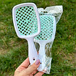 Гребінець для волосся Superbrush Hollow Comb, білий/м'ятний, фото 2