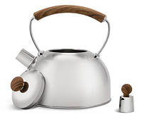 Чайник зі свистком 2.5 л із неіржавкої сталі Edenberg EB-1439 Чайник для індукційної плити Чайник газовий