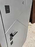 Двері вхідні в квартиру Стиль 4 контури Ваш ВиД Кварц /Білий супермат 850х2050х85 Ліве /Праве, фото 10