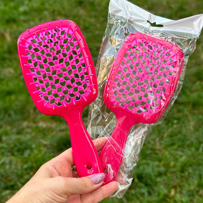 Гребінець для волосся Superbrush Hollow Comb, рожевий