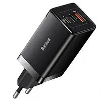 Сетевое зарядное устройство для телефона Baseus GaN5 Pro Fast Charger Black 65W 2xUSB-C, 1xUSB-A with Type-C