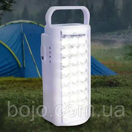 Ліхтар переносний світлодіодний з функцією повербанка ALFARID (Almina) TH-2606 4000 MAH, 24 LED, ЗУ 220V Білий, фото 1