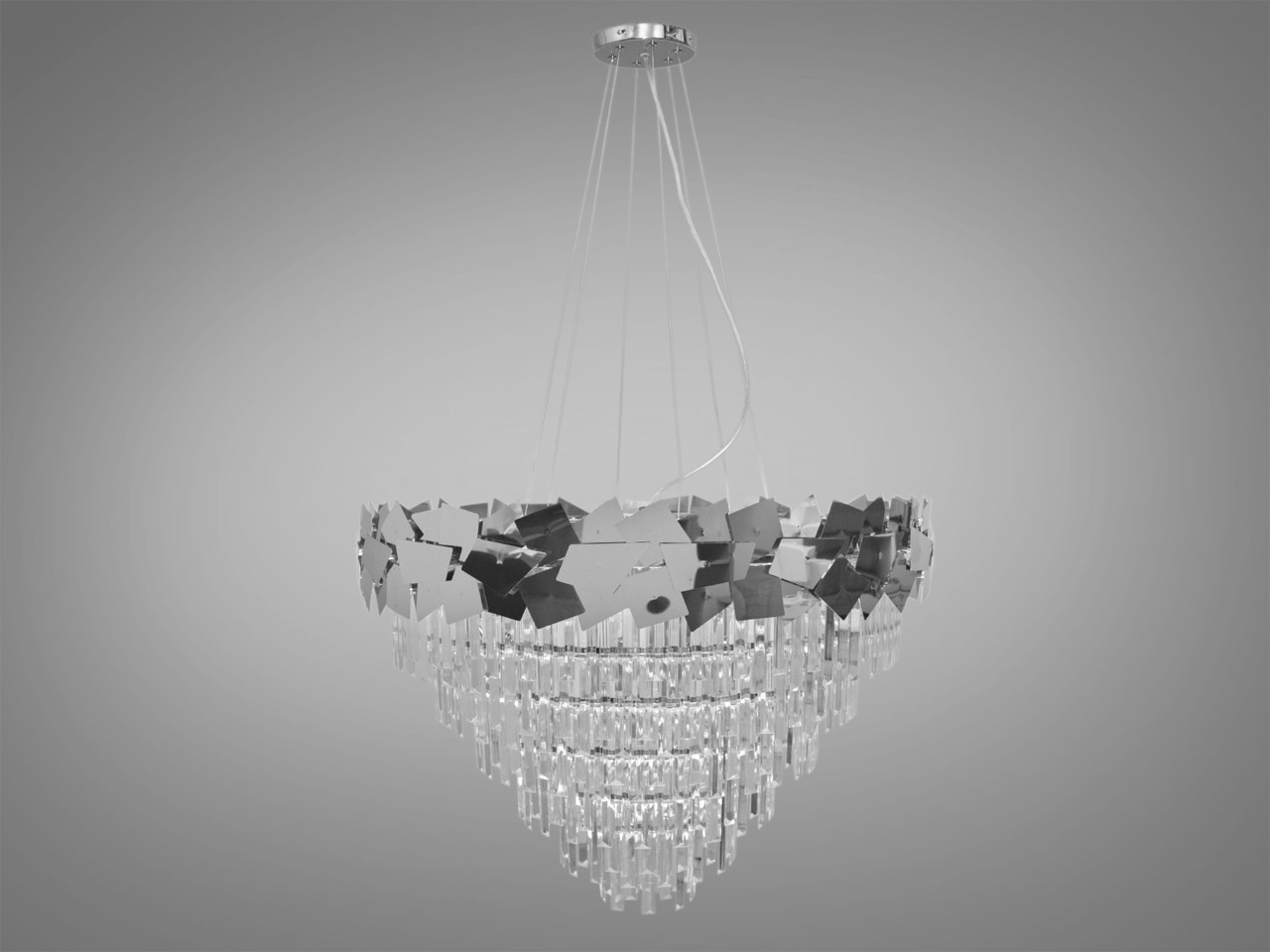 Люстра в зал кришталева підвісна Diasha 82211/800HR, фото 1