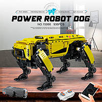 Технический радиоуправляемый робот-пёс MOULD KING 15066 AlphaDog для самостоятельной сборки 936 деталей Жёлтый