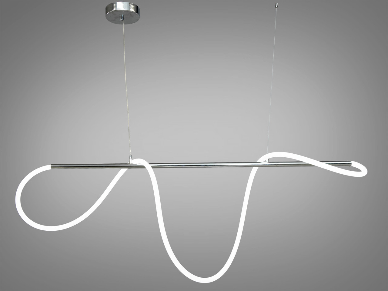 Світлодіодна люстра декоративна 22W Diasha Y2101-L1500CH, фото 1