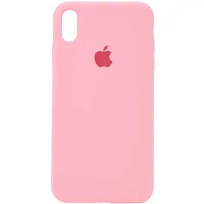 Чохол Silicone Case для iPhone X Рожевий