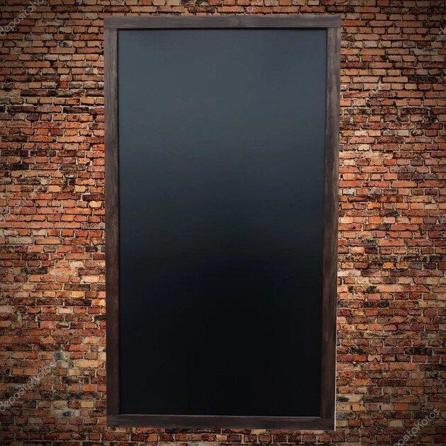 Дошка інформаційна настінна дерев'яна одностороння, дошка меню, дошка для крейди 114х68,5 см (арт.333)