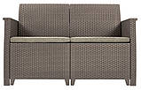 Комплект пластикових садових меблів Keter Elodie 2 Seater Sofa Set 246155 капучино (254091), фото 5