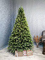 Красивая праздничная новогодняя елка искусственная литая Карпатская салатовые кончики 180 см