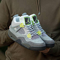 Мужские кроссовки Nike Air Jordan 4 Retro Grey Green