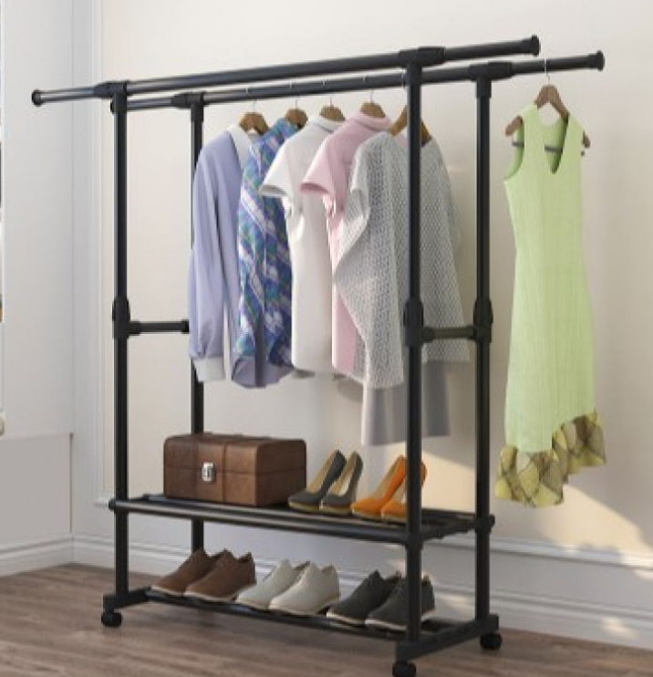 Телескопічна стійка-вішалка Double Pole (8019-2F)