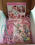 Набір для творчості створення браслетів Пандора в коробці Біжутерія Подарунок для дівчинки, шарми, намистини 25 перед, фото 2