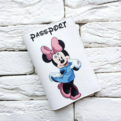 Обкладинка для паспорта Minnie Mouse 2 (білий)