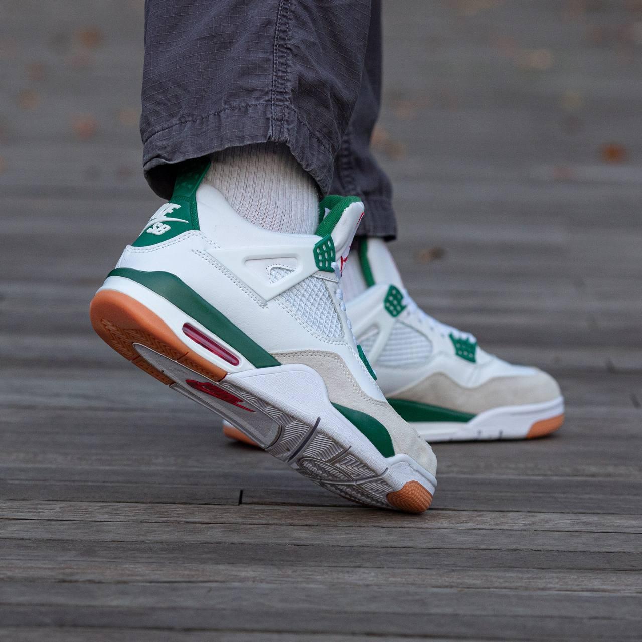 Jordan 4 green and red cheap