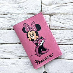 Обкладинка для паспорта Minnie Mouse (рожевий)