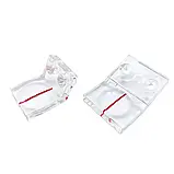 Лінза 45х31х8 мм для перекидного упора форматно-розкрійних верстатів (велика, 2 отвори), фото 4