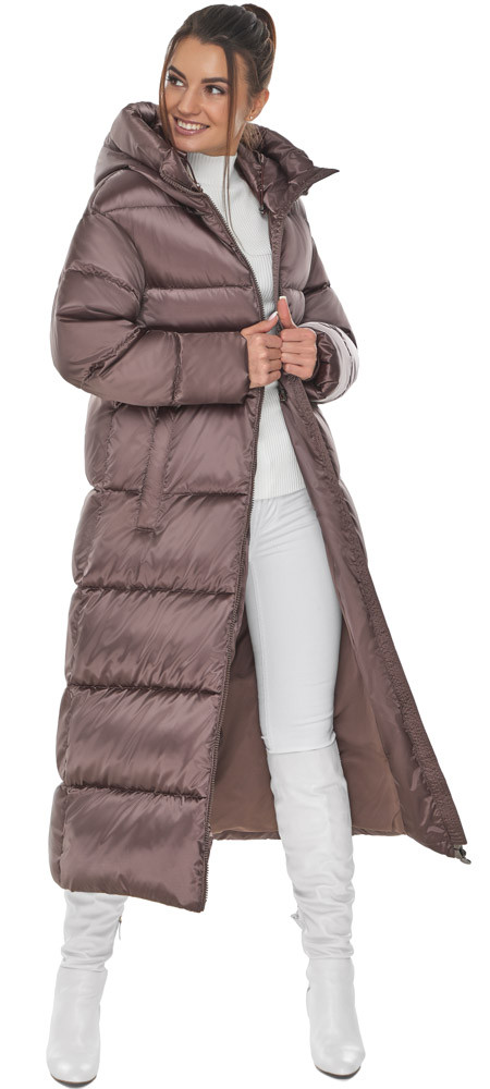 Куртка жіноча елегантна в кольорі сепії модель 53140 44 (XS) 48 (M) 46 (S)