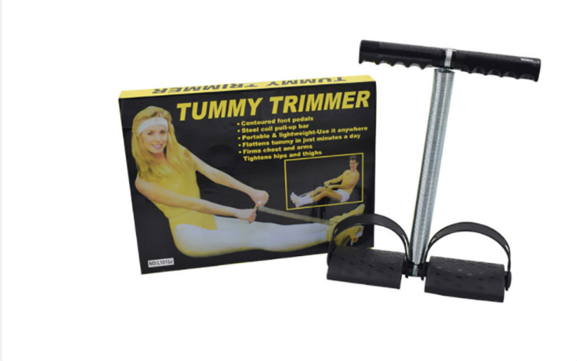 Домашний тренажер Эспандер с пружиной для мышц груди, пресса, рук и ног Tummy Trimmer Фитнес тренажер - фото 3 - id-p1970369837