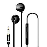 Проводные наушники с микрофоном Baseus Encok H06 lateral in-ear Wired Earphone 3.5mm Mini-jack 1.2m, Black