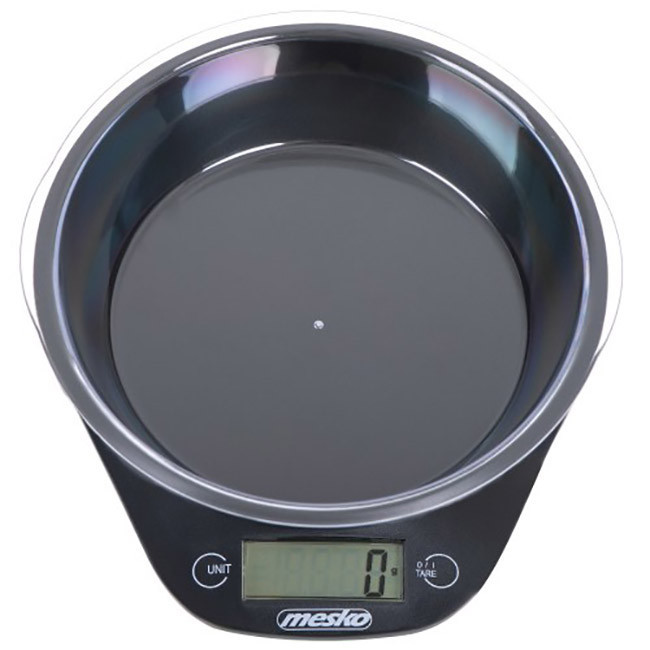 Кухонні ваги з чашею Mesko MS 3164 Чорні 700 мл, фото 1
