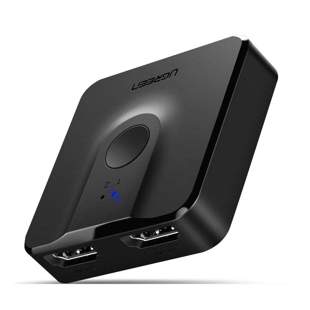 Двоспрямований перемикач Ugreen HDMI 2.0 CM217 Чорний (50966), фото 1