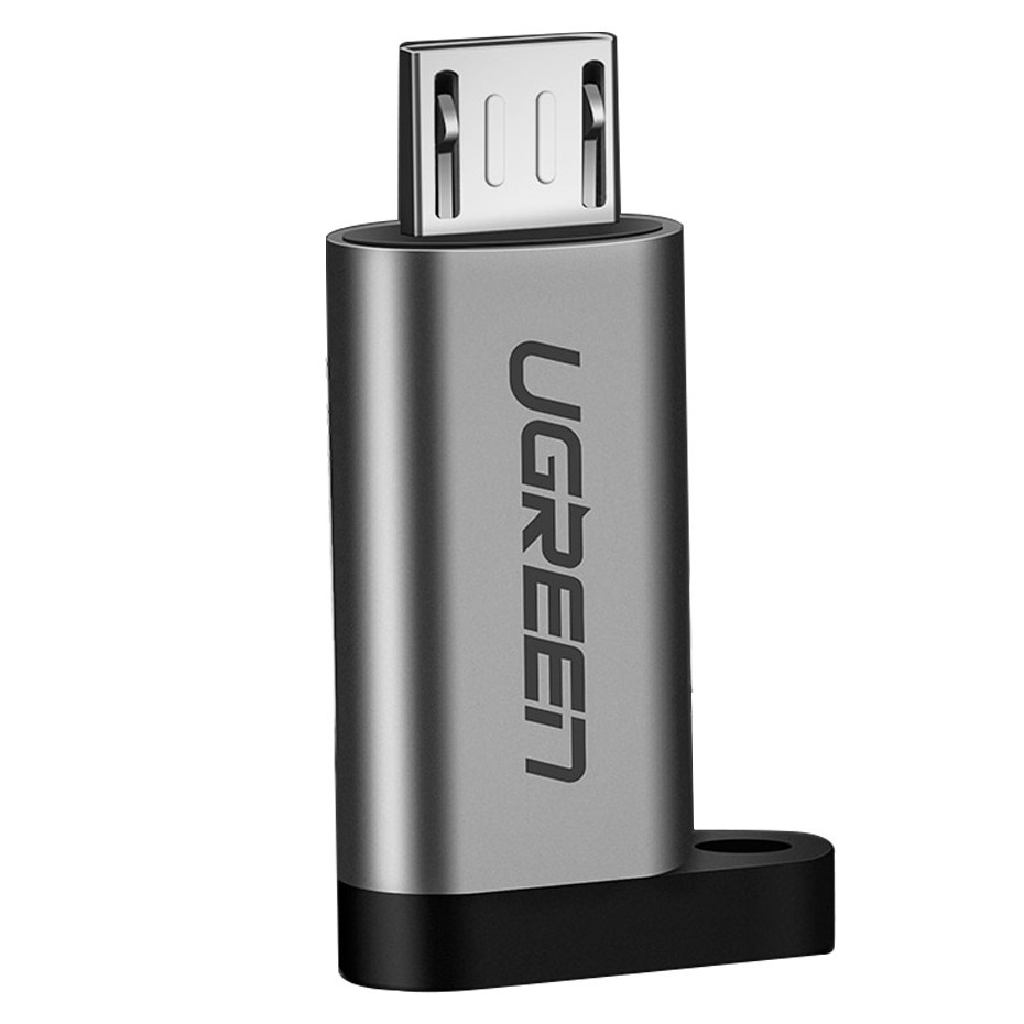 Перехідник-адаптер USB Type-C до microUSB Ugreen US282 Сірий (50590), фото 1