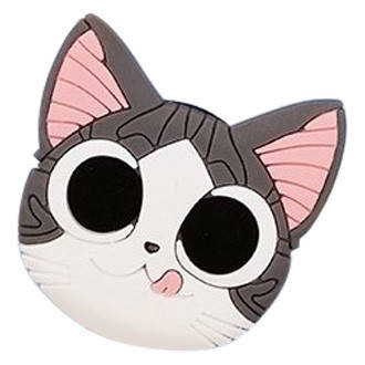 Попсокет PopSocket 3D ZucZug тримач для телефона Сірий веселий кіт (987154606)